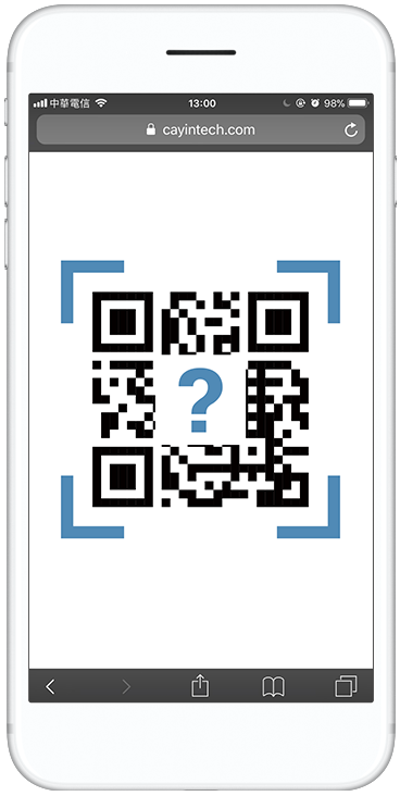 A phone showing a feedback form opened from a QR code