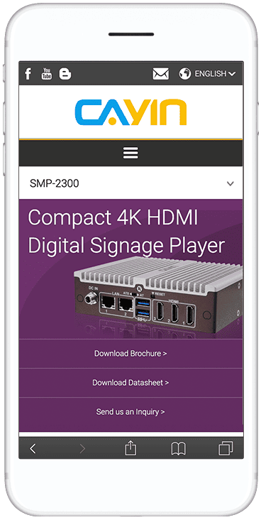 A phone showing a full product page opened from a QR code