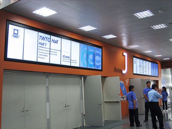 Convention Center Digital Sigange at Taipei World Trade Center Nangang Exhibition Hall, Taiwan 