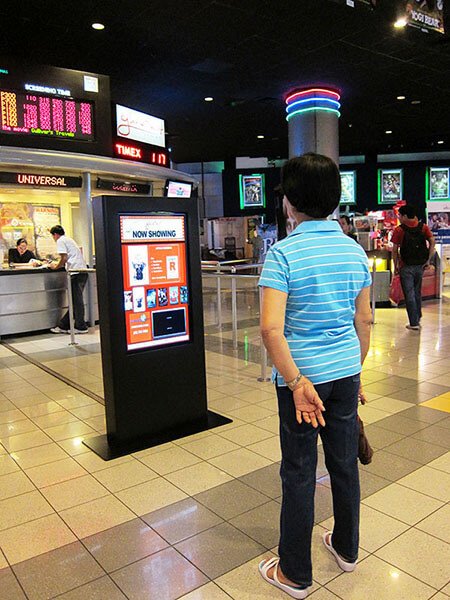 Entertainment Digital Signage at Ayala Malls Cinema, Philippines