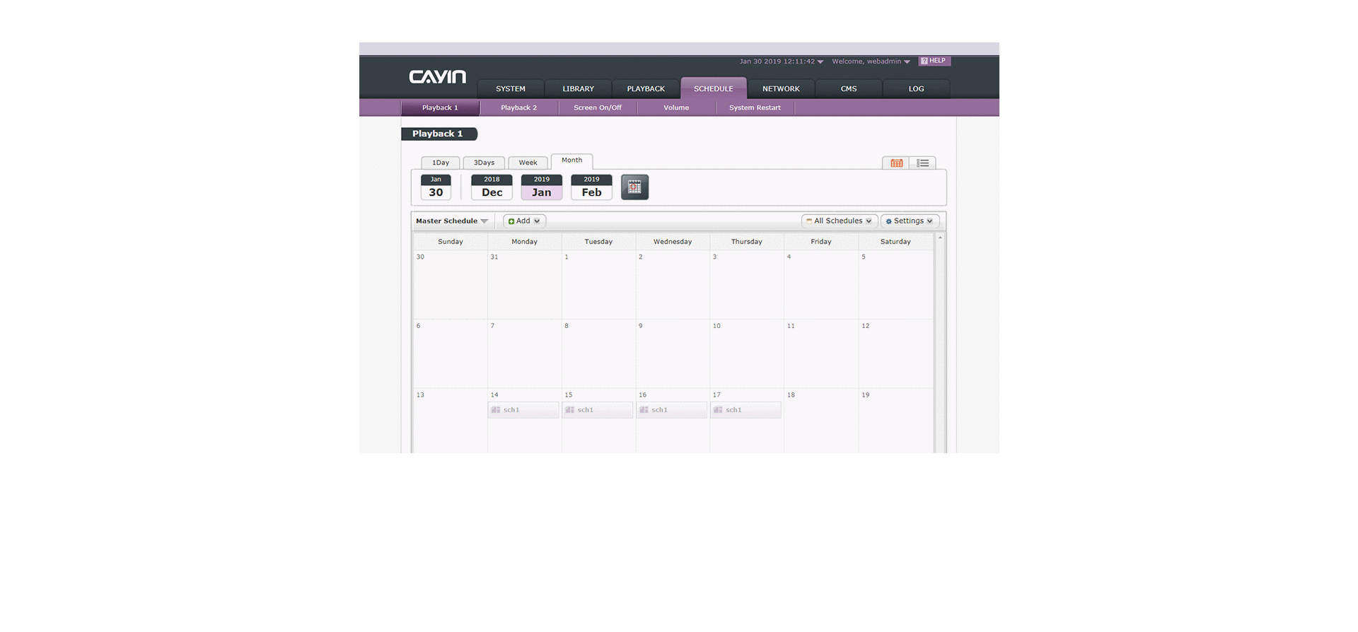 Efficiently schedule and manage your digital signage content to achieve the best playback and audience engagement